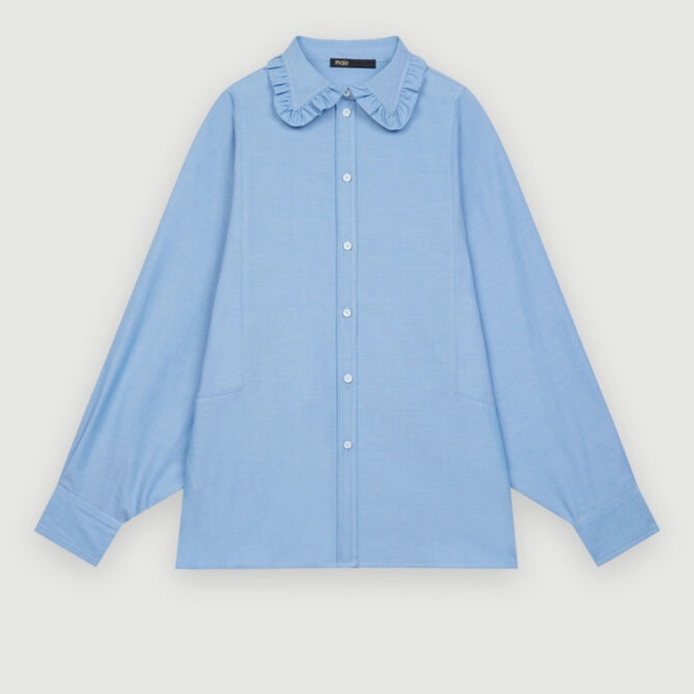 Maje Ruffled Collar Blouse - Fall 2021